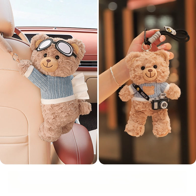 Creative Car Tissue Box – Hanging Cute Cartoon Car Tissue Holder