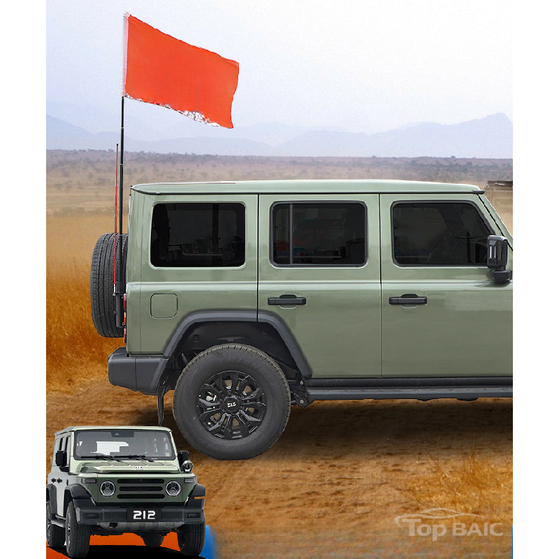 BAW 212 Tailgate Flagpole & Antenna Bracket |   Dual-Function Upgrade