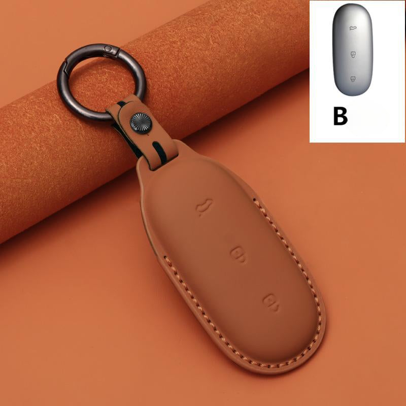 Li auto L9/L8/L7/L6/one key case-genuine leather smart key cover - EVVYO