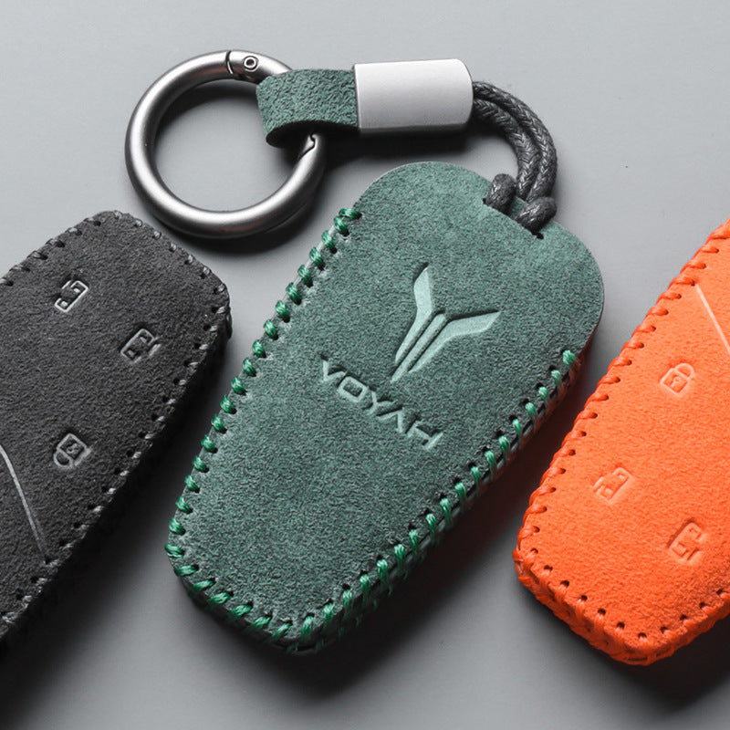 2023 Voyah Dreamer Pursuit Suede Leather Key Case - EVVYO