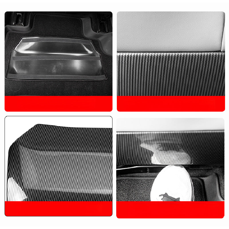 BJ40E Rear Seat Kick Pad – Carbon Fiber ABS Full-Cover Protection