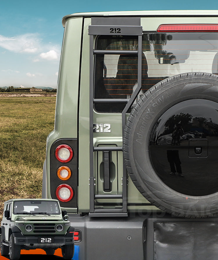 BAW 212 Roof Ladder |   Rear Tailgate Off-Road Footstep
