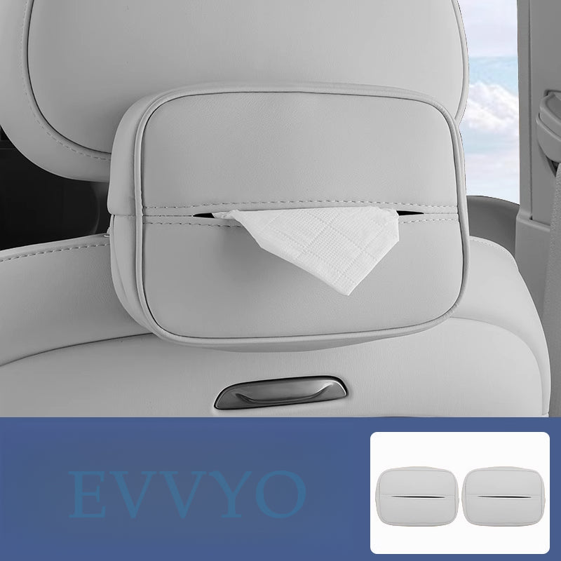 Voyah Dreamer Car Tissue Holder – Hanging Leather Pouch