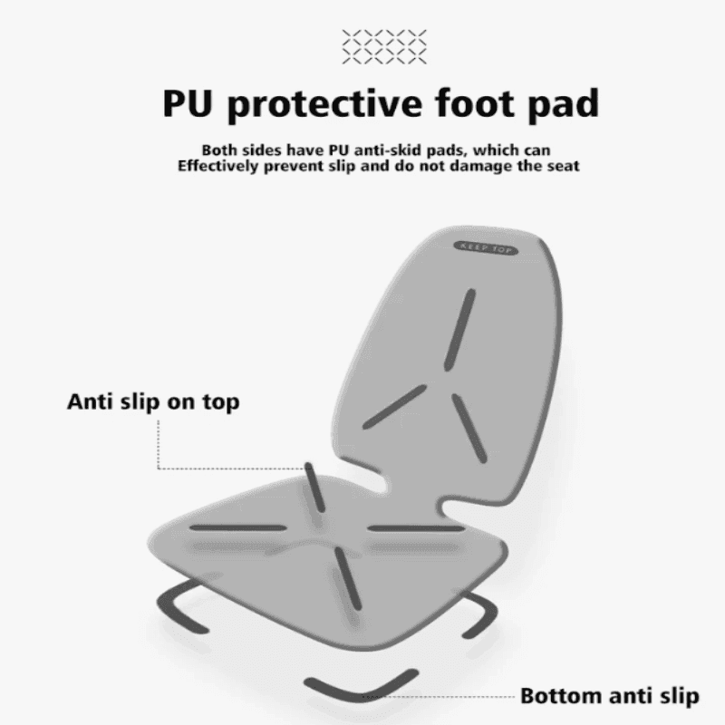 Car Child Safety Seat Pad Protection Bottom Wear Mat - EVVYO