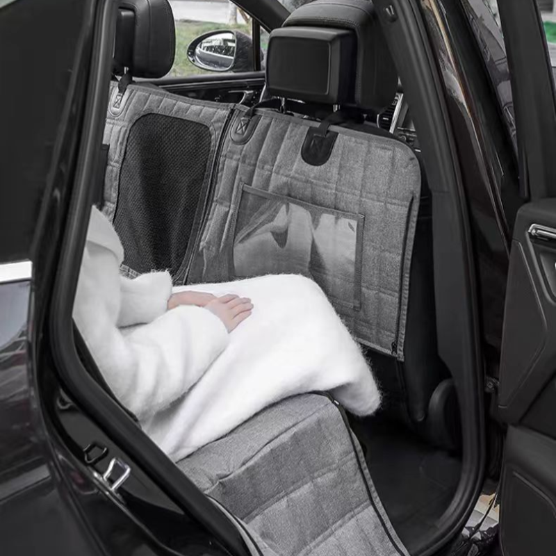 Dog Car Seat Cover with Mesh Window