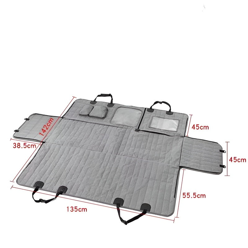 Dog Car Seat Cover with Mesh Window