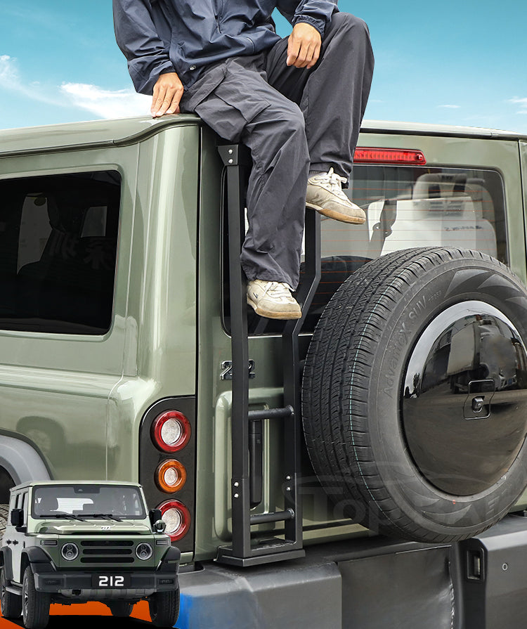 BAW 212 Roof Ladder |   Rear Tailgate Off-Road Footstep