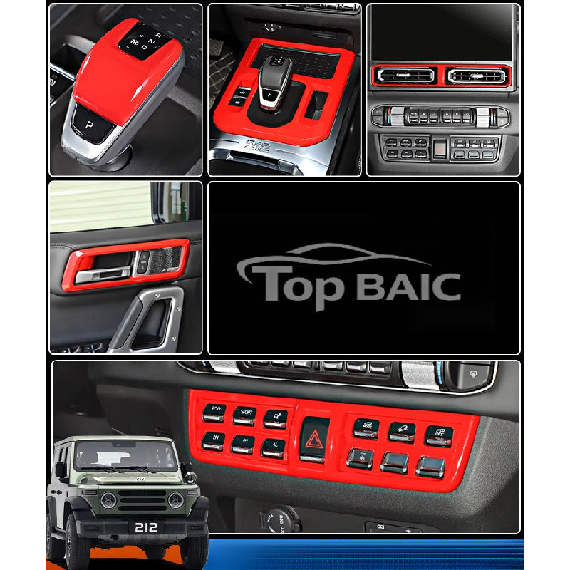 BAW 212 Gear Shift Red Trim |   Central Console Upgrade