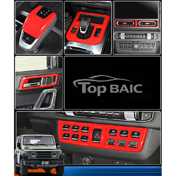 BAW 212 Gear Shift Red Trim |   Central Console Upgrade