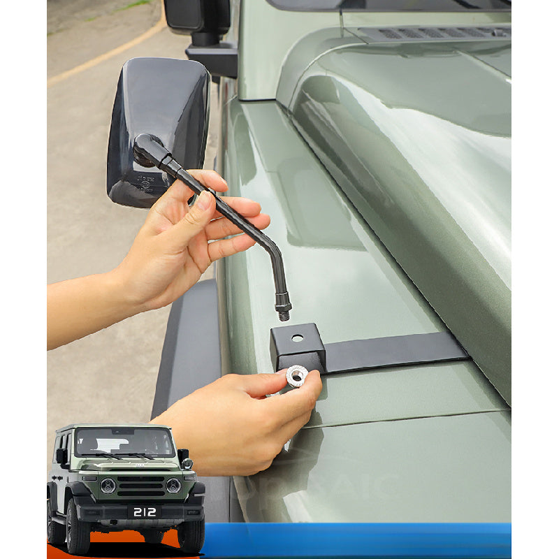BAW 212 Hood Sand Board Mirror |   Wide-Angle Blind Spot Accessory