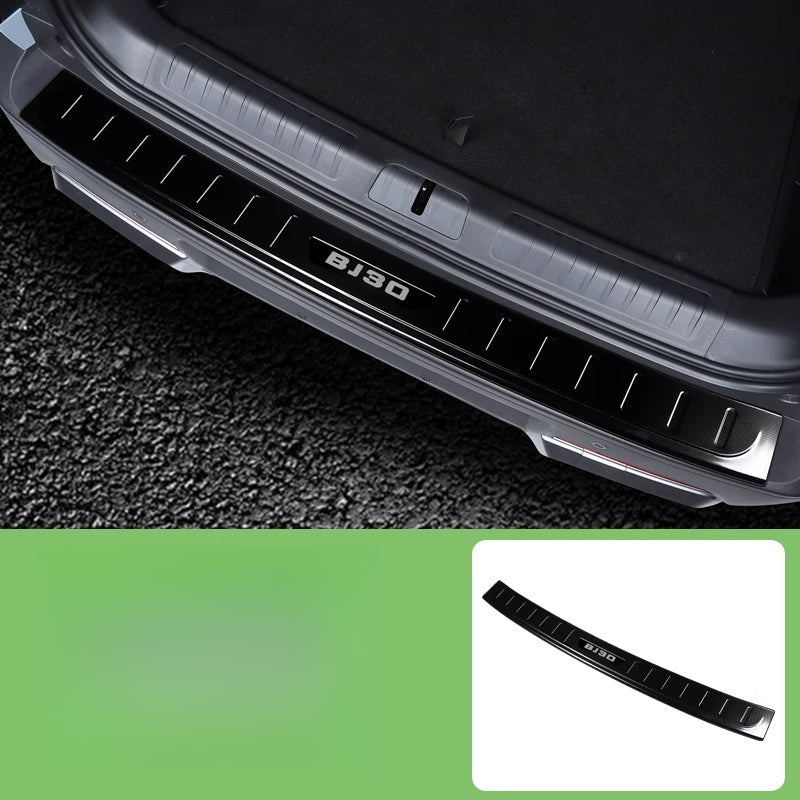 BAIC BJ30 Rear Trunk Protective Plate – Snowflake Pattern Guard