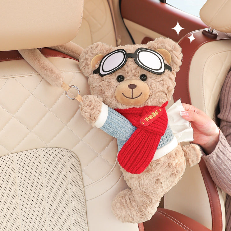 Creative Car Tissue Box – Hanging Cute Cartoon Car Tissue Holder