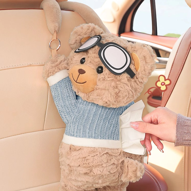 Creative Car Tissue Box – Hanging Cute Cartoon Car Tissue Holder