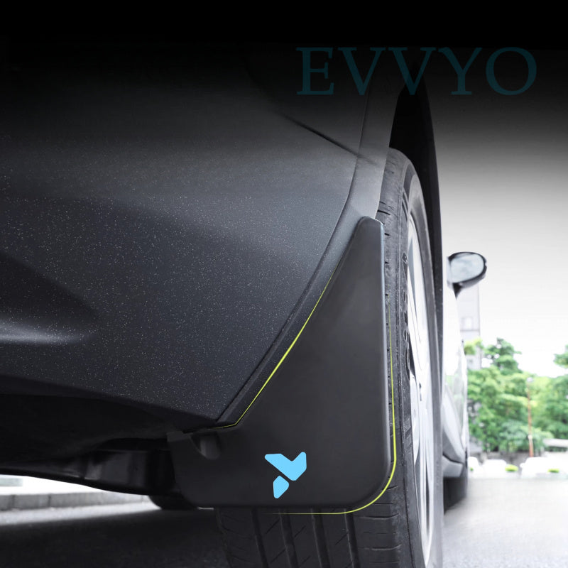 NIO Firefly Mud Flaps – Front & Rear Wheels, No-Drill Installation