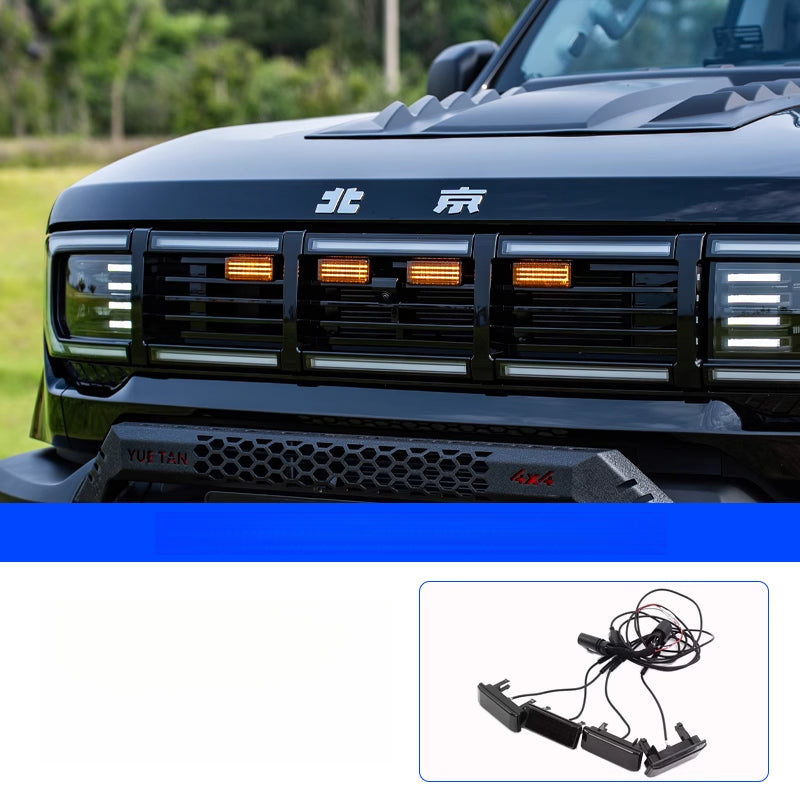 BJ40E LED Grille Yellow Lights – Waterproof High-Brightness Daytime Running Lamps