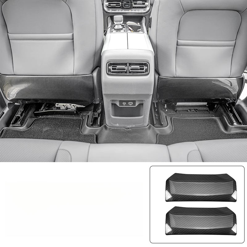 BJ40E Rear Seat Kick Pad – Carbon Fiber ABS Full-Cover Protection