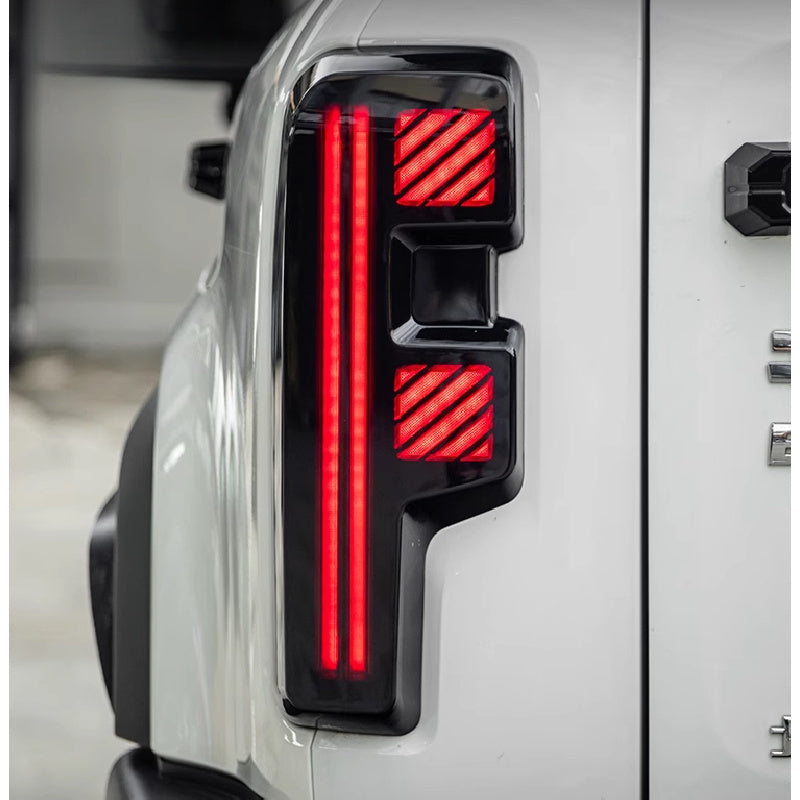 BAIC BJ40E Smoked Black Tail Light Frame Cover – Black Warrior Protection