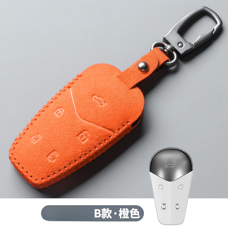 2023 Voyah Dreamer Pursuit Suede Leather Key Case - EVVYO