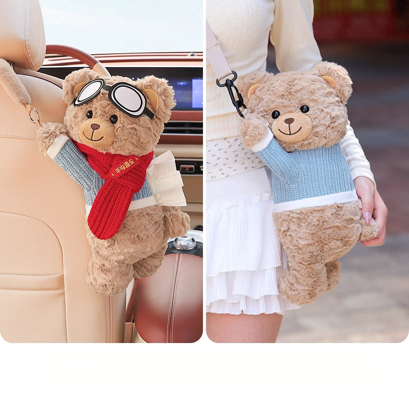 Creative Car Tissue Box – Hanging Cute Cartoon Car Tissue Holder