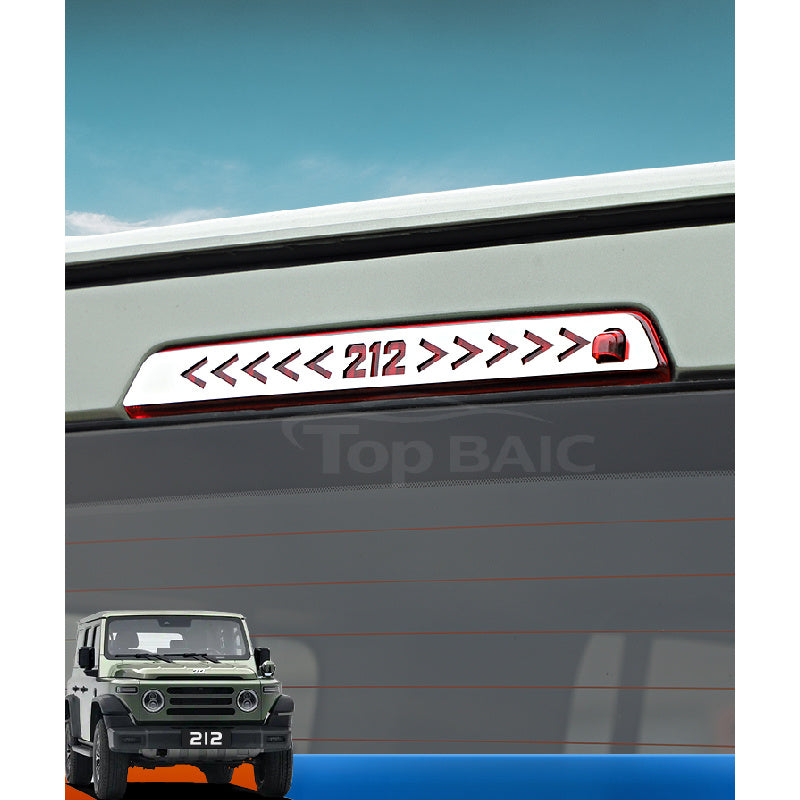 BAW 212 High-Mount Brake Light Cover |   Stainless Steel Trim