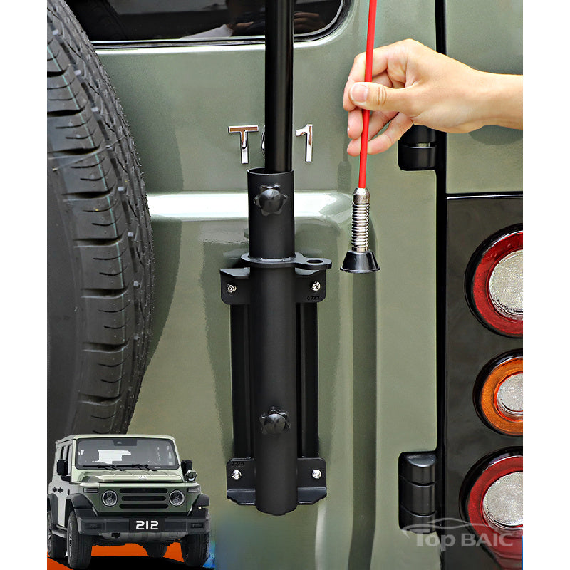 BAW 212 Tailgate Flagpole & Antenna Bracket |   Dual-Function Upgrade