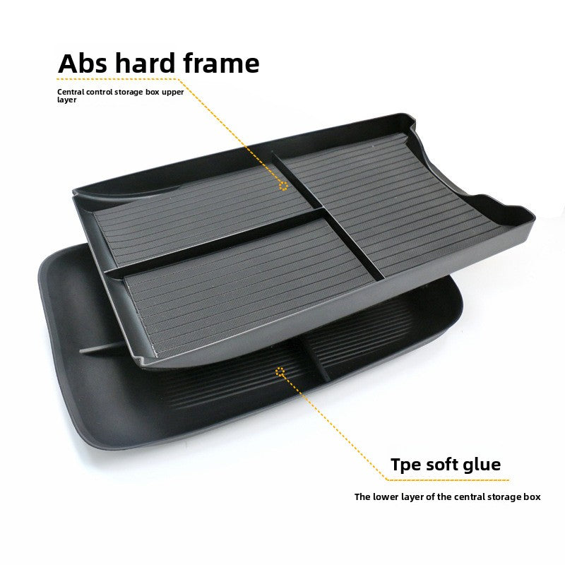 NIO ET5 Dual-Layer Center Console Organizer – Custom Fit Storage Box - EVVYO