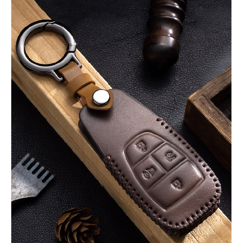 BAIC BJ30 Leather Key Case |   Car Key Cover & Keychain Accessory