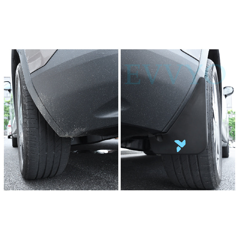 NIO Firefly Mud Flaps – Front & Rear Wheels, No-Drill Installation