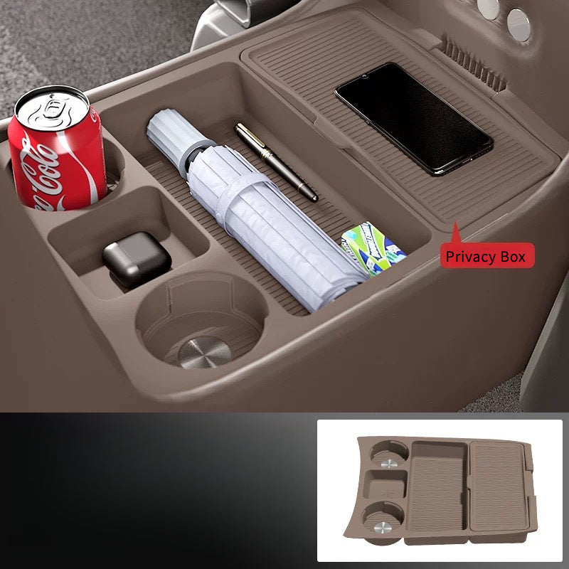 LUXEED R7 Center Console Organizer with Silicone Divider Mat - EVVYO