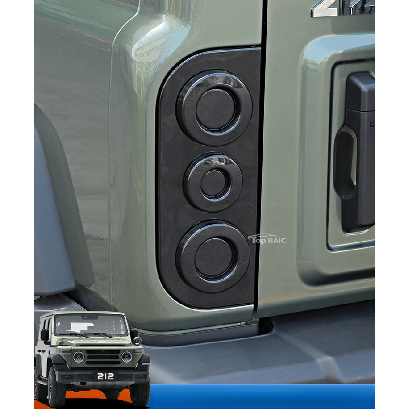 BAW 212 Smoked Tail Light Covers |   Black Warrior Style