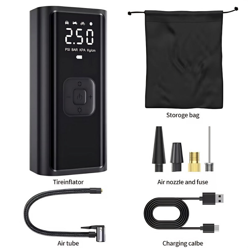 Portable Rechargeable Wireless Electric Tire Inflator