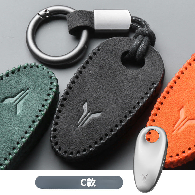 2023 Voyah Dreamer Pursuit Suede Leather Key Case - EVVYO