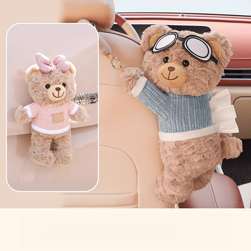 Creative Car Tissue Box – Hanging Cute Cartoon Car Tissue Holder