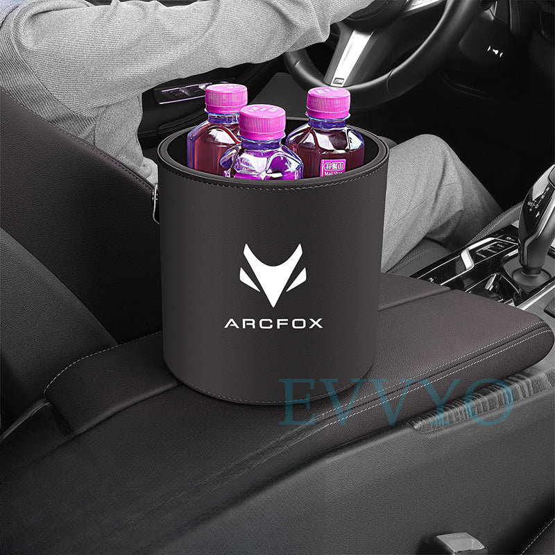 ARCFOX Alpha S/T/T5 Car Trash Bin | Large Capacity PU Leather - EVVYO