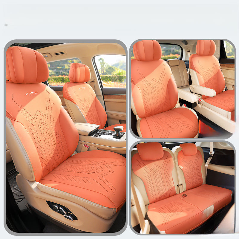 AITO M7 Seat Cushion Suede Half-Cover – Fits 5 & 6 Seats - EVVYO