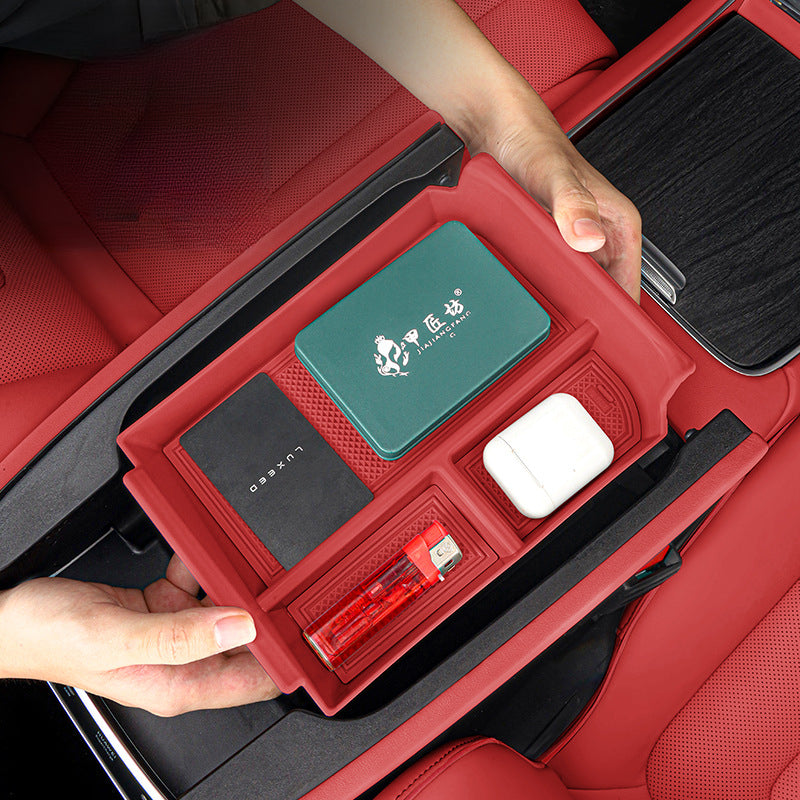 Luxeed S7 Armrest Storage Organizer Box - EVVYO