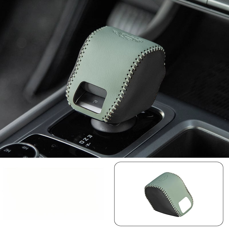 BJ40E Hand-Stitched Gear Shift Cover – Nappa Leather Interior Upgrade