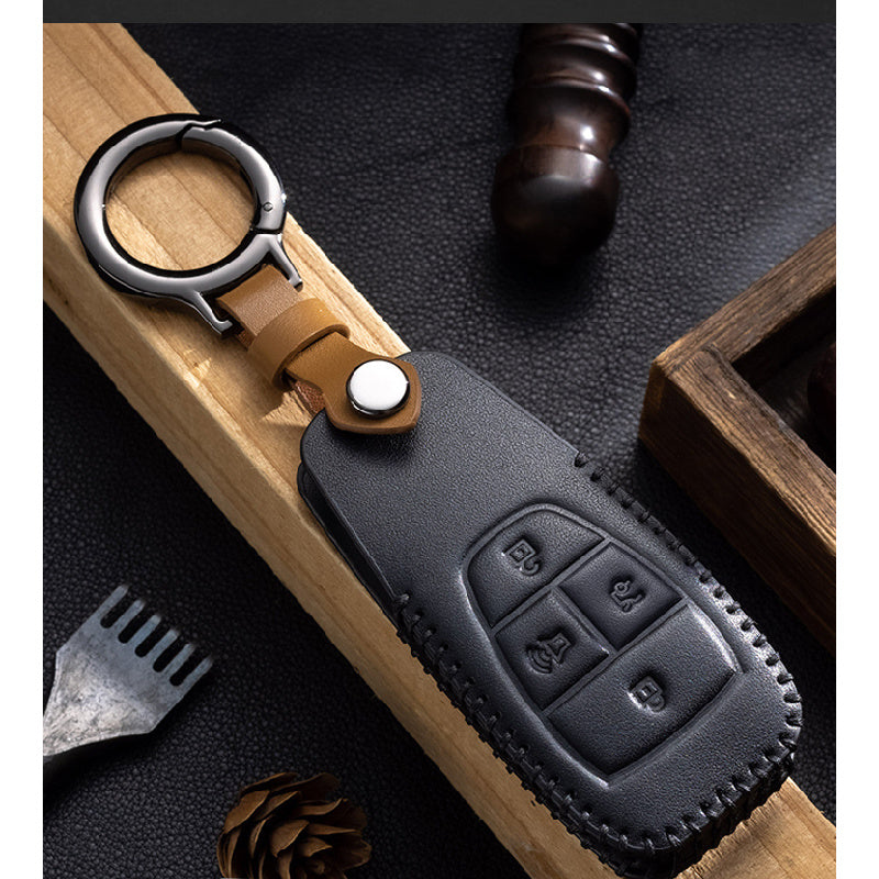 BAIC BJ30 Leather Key Case |   Car Key Cover & Keychain Accessory