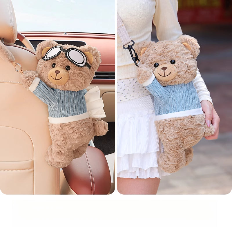 Creative Car Tissue Box – Hanging Cute Cartoon Car Tissue Holder