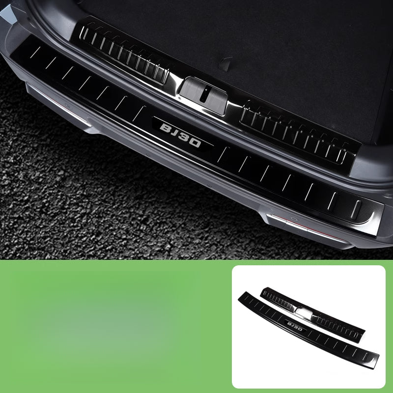 BAIC BJ30 Rear Trunk Protective Plate – Snowflake Pattern Guard