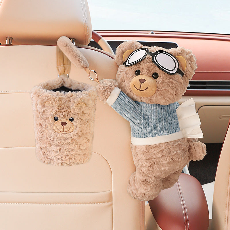 Creative Car Tissue Box – Hanging Cute Cartoon Car Tissue Holder