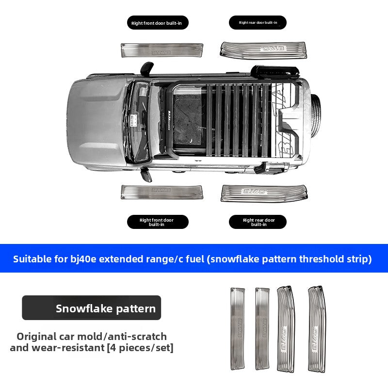 BAIC BJ40E Stainless Steel Door Sill Plates
