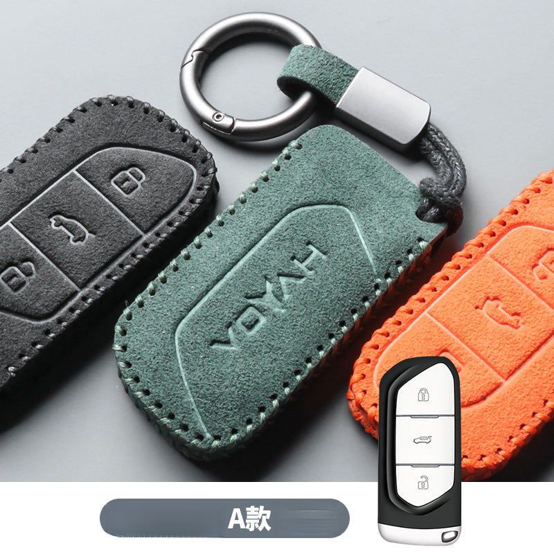2023 Voyah Dreamer Pursuit Suede Leather Key Case - EVVYO
