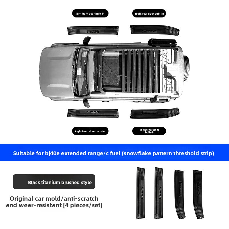 BAIC BJ40E Stainless Steel Door Sill Plates