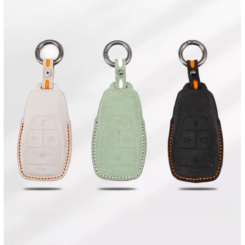 BAIC BJ40E Suede Key Cover – Premium Plush Key Case for Fuel Version
