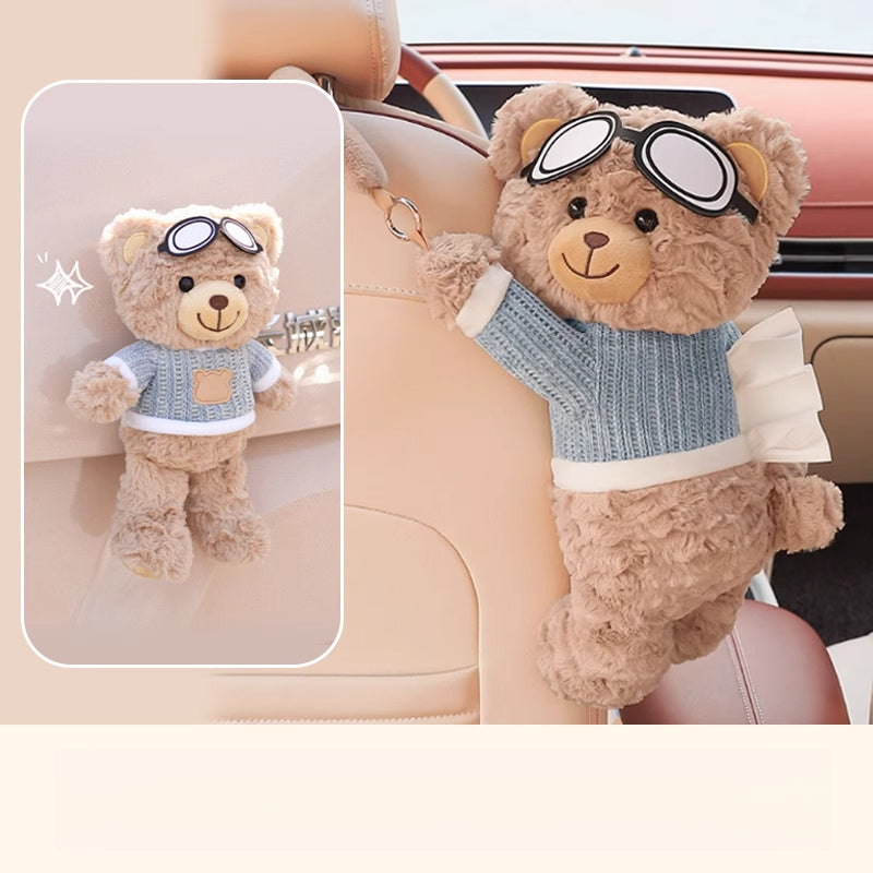 Creative Car Tissue Box – Hanging Cute Cartoon Car Tissue Holder