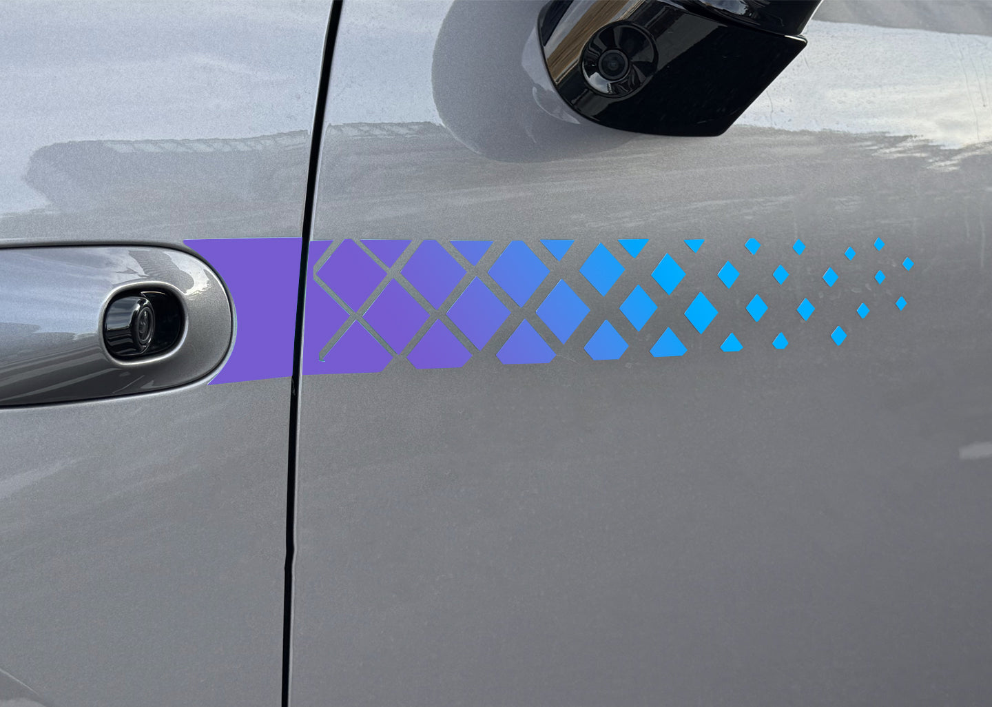 NIO Firefly Laser Sticker – Rainbow Gradient Reflective Vinyl