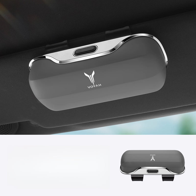 Voyah Car Sunglasses Holder |   Sun Visor Glasses Case with One-Touch Open