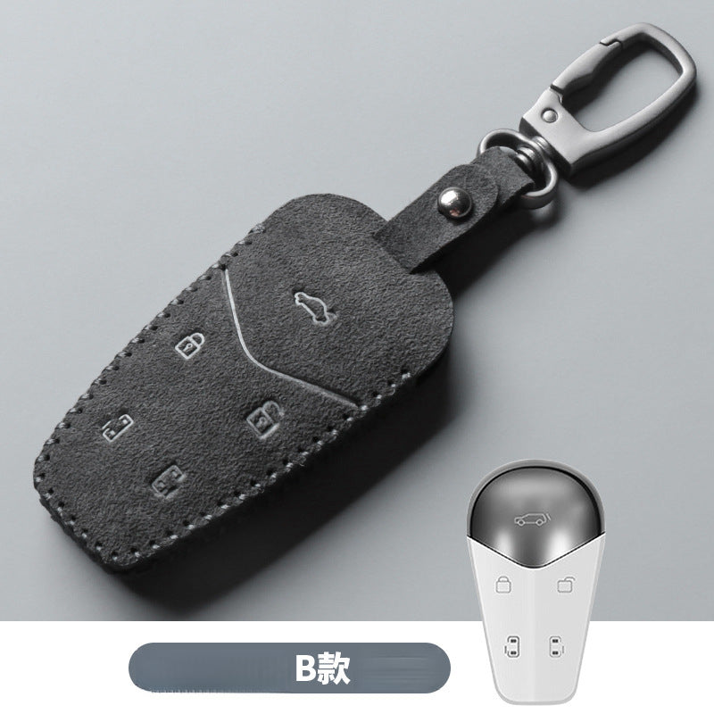 2023 Voyah Dreamer Pursuit Suede Leather Key Case - EVVYO