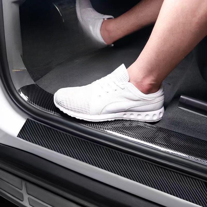 Carbon Fiber Nano Door Sill Strip – Universal Car Protection - EVVYO
